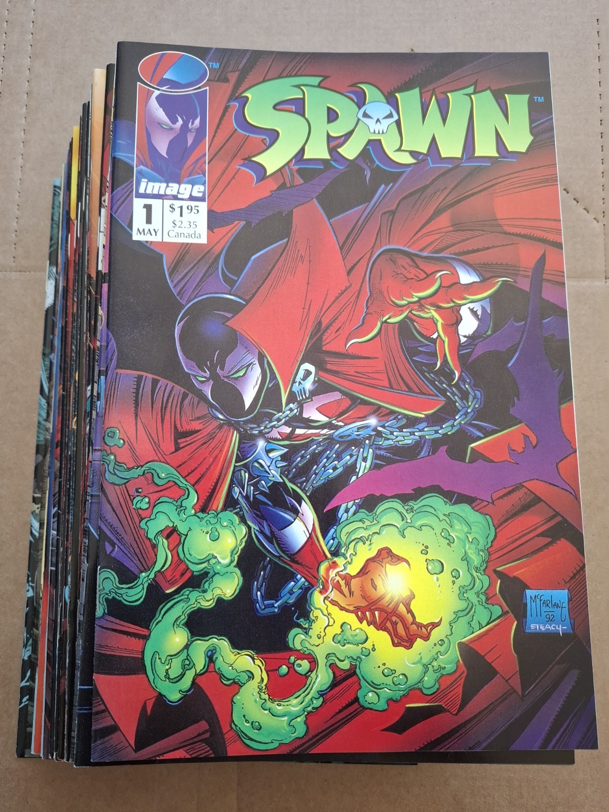 Huge Lot Of 33 Spawn 1-30 32-34 All First Print Todd McFarlane Capullo Image