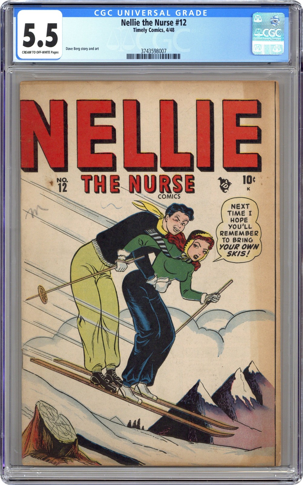 Nellie the Nurse #12 CGC 5.5 1948 3743598007
