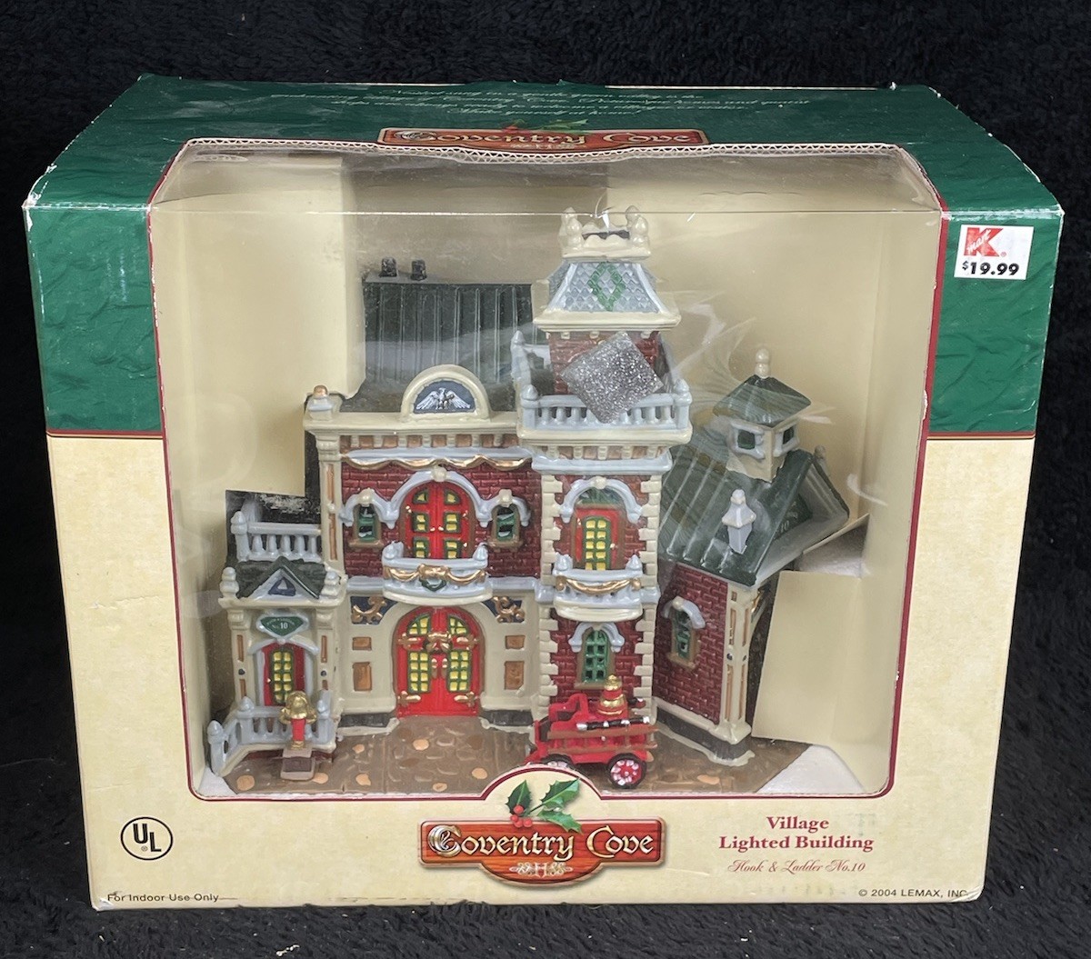 Lemax Coventry Cove Hook & Ladder No. 10 2004 NEW IN BOX Lighted Building