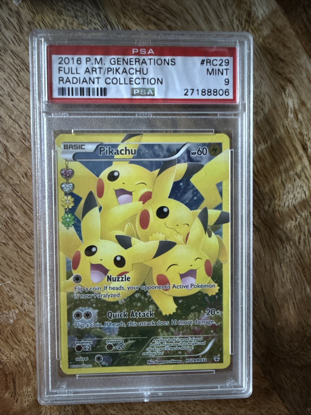 Pokémon TCG Pikachu RC29/RC32 Radiant Collection Generations Ultra Rare PSA 9 Pokémon TCG Pikachu RC29/RC32 Radiant Collection Generations Ultra Rare PSA 9