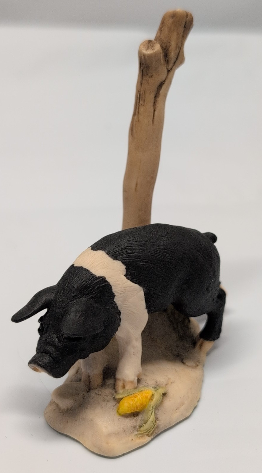Schmidt Lowell Davis Signed Marked Pig Piglet Next to Post Figurine GUC