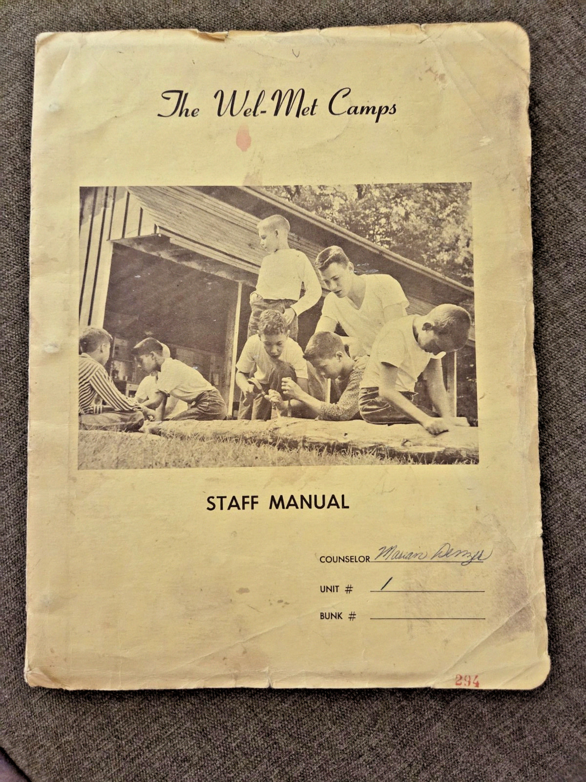 SUPER RARE The Wel-Met Camps Staff Manual Vintage Camp Counselor Binder Ephemera SUPER RARE The Wel-Met Camps Staff Manual Vintage Camp Counselor Binder Ephemera