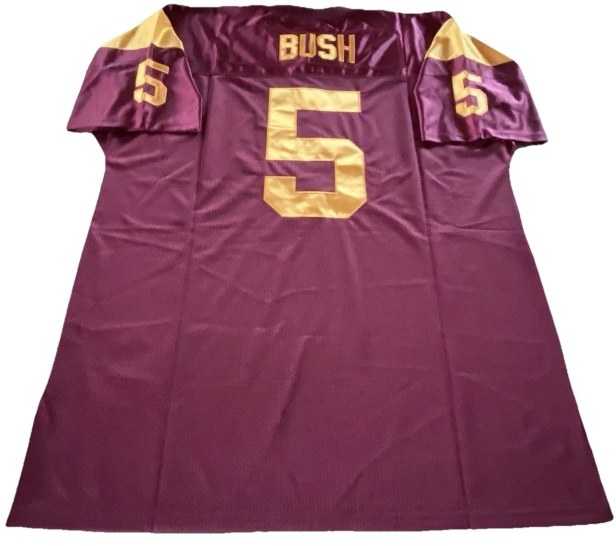 VTG NWT Gridiron Greats Reggie Bush 5  USC Trojans Rose Bowl Jersey  56 HEISMAN