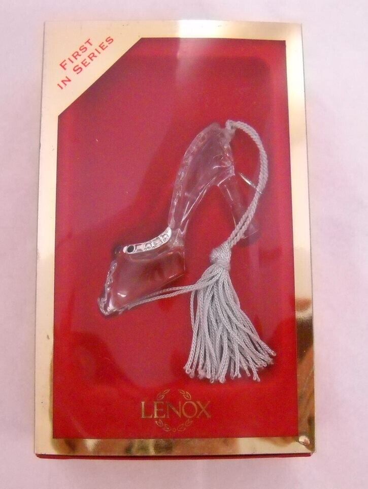 Lenox Enchanted Evening Lead Crystal Slipper Shoe 1st In A Series - NEW