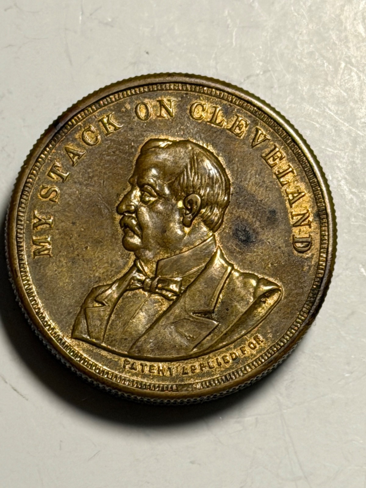 1892 Grover Cleveland  presidential campaign pill box GC 1892 - 61