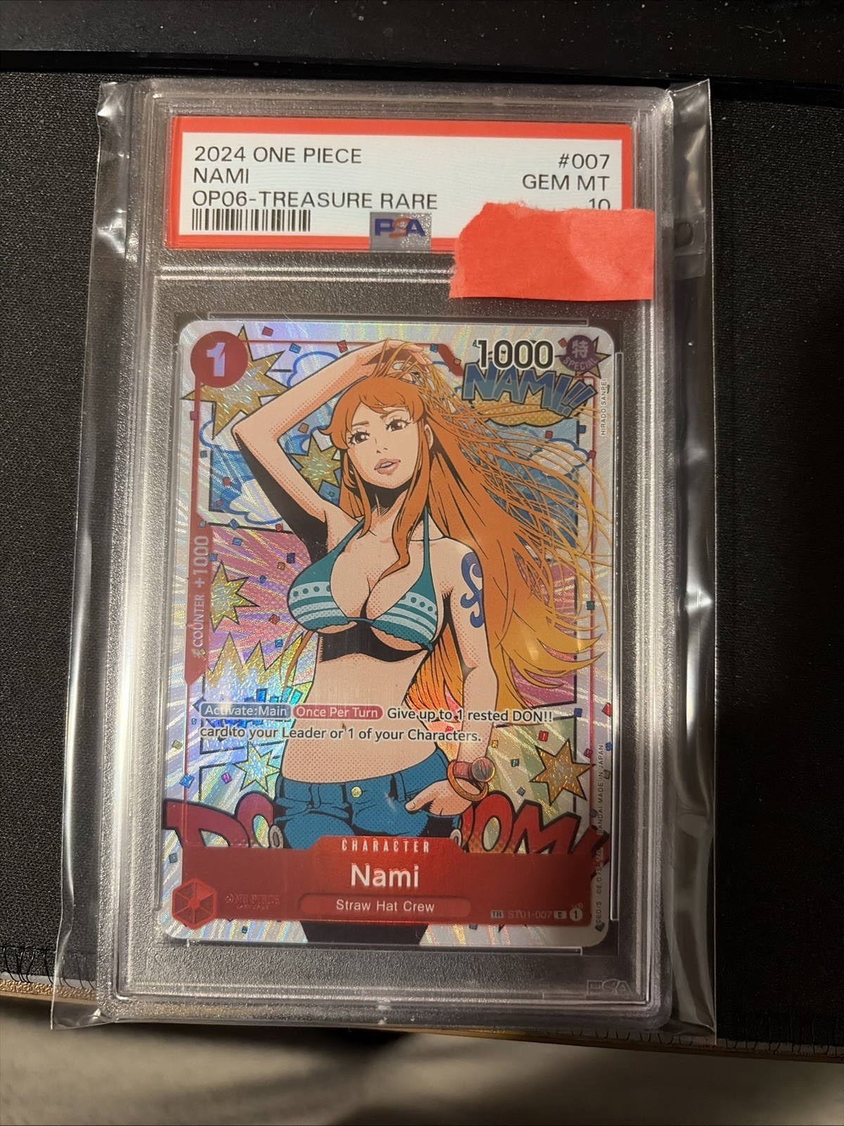 2024 ONE PIECE OP06-WINGS OF THE CAPTAIN TREASURE RARE #007 NAMI PSA 10 2024 ONE PIECE OP06-WINGS OF THE CAPTAIN TREASURE RARE #007 NAMI PSA 10