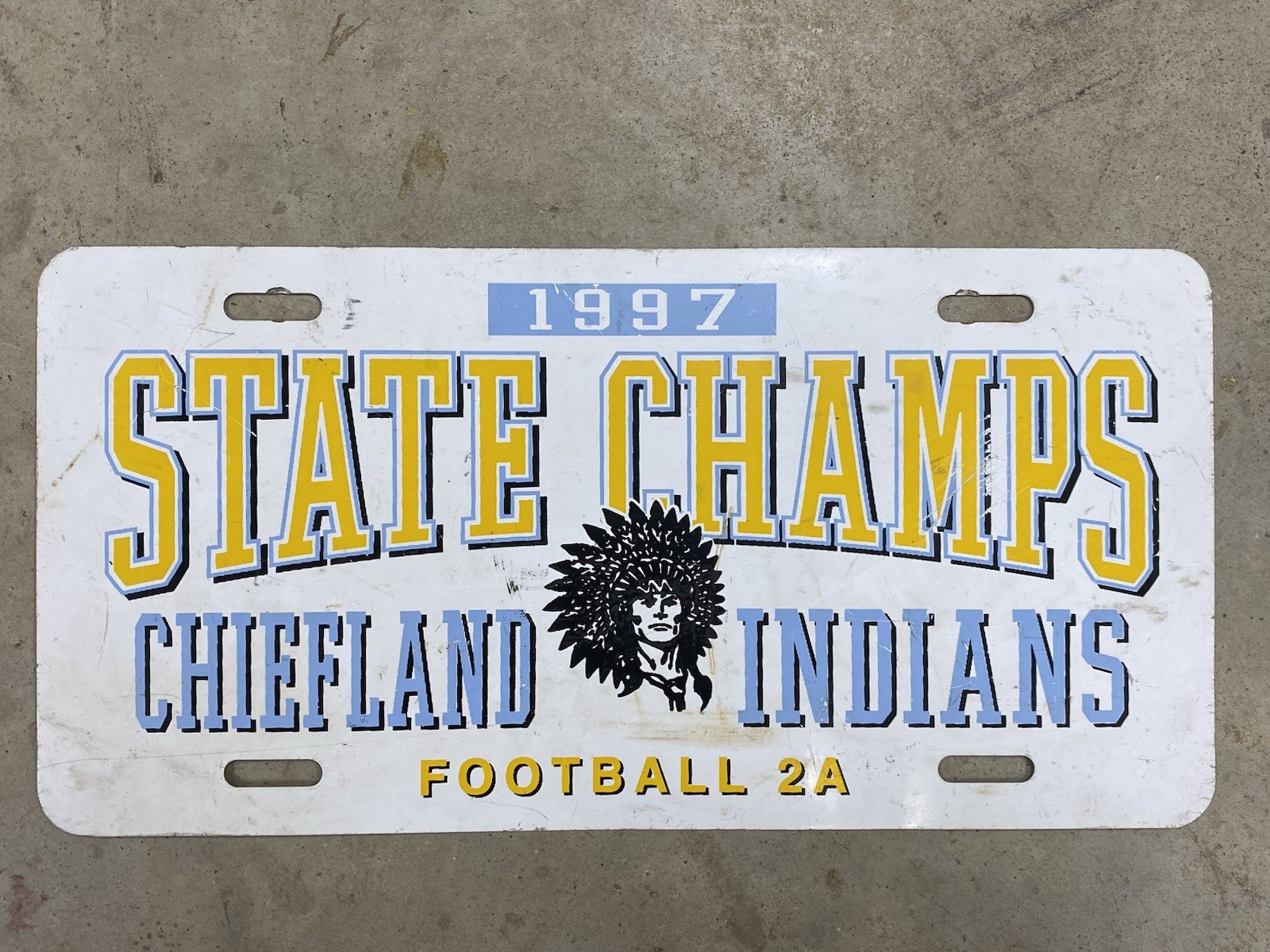 Vintage Florida High School State Football Champions Chiefland Indians 1997￼