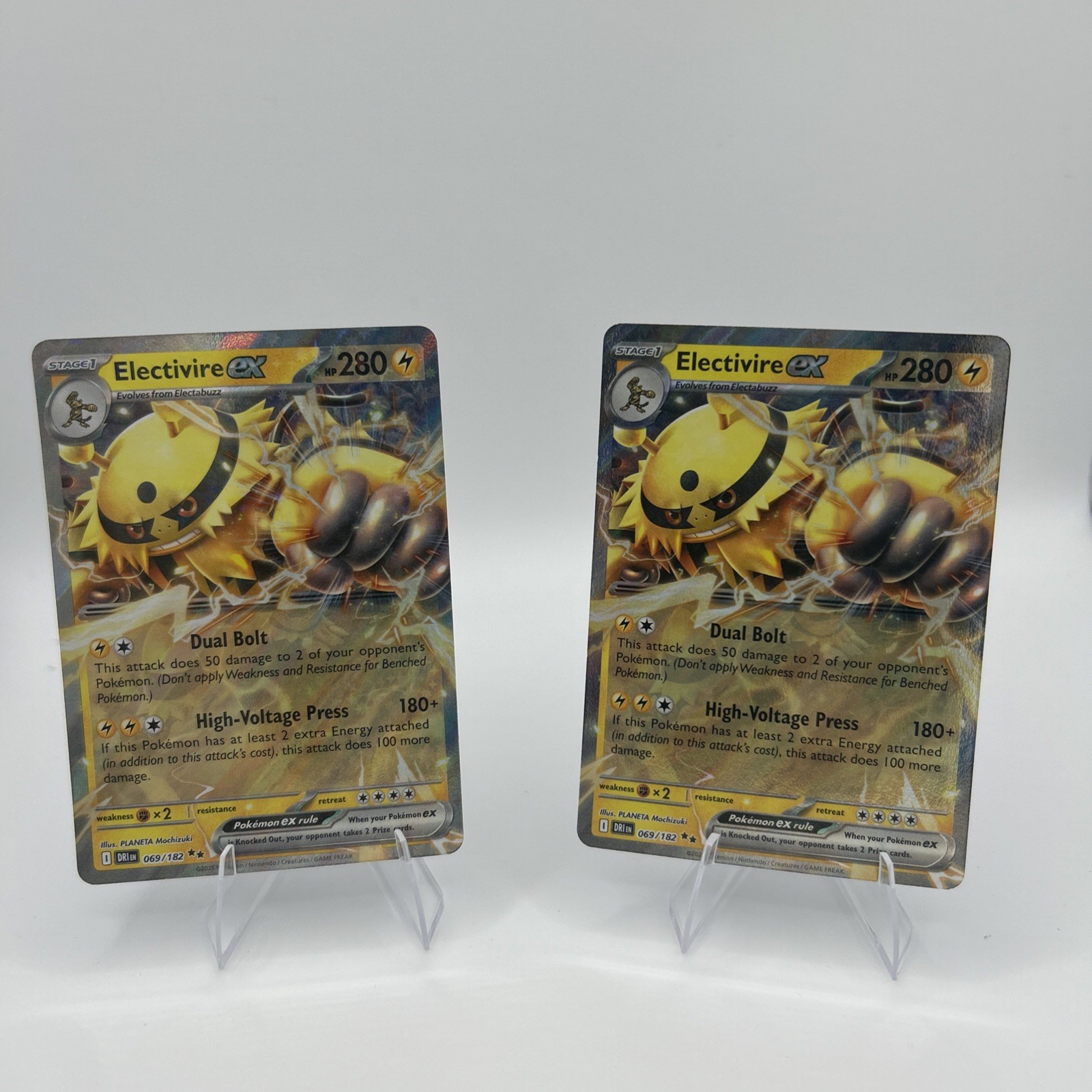 Electivire ex Holo Double Rare SV10: Destined Rivals 069/182 NM - Lot of 2 Electivire ex Holo Double Rare SV10: Destined Rivals 069/182 NM - Lot of 2