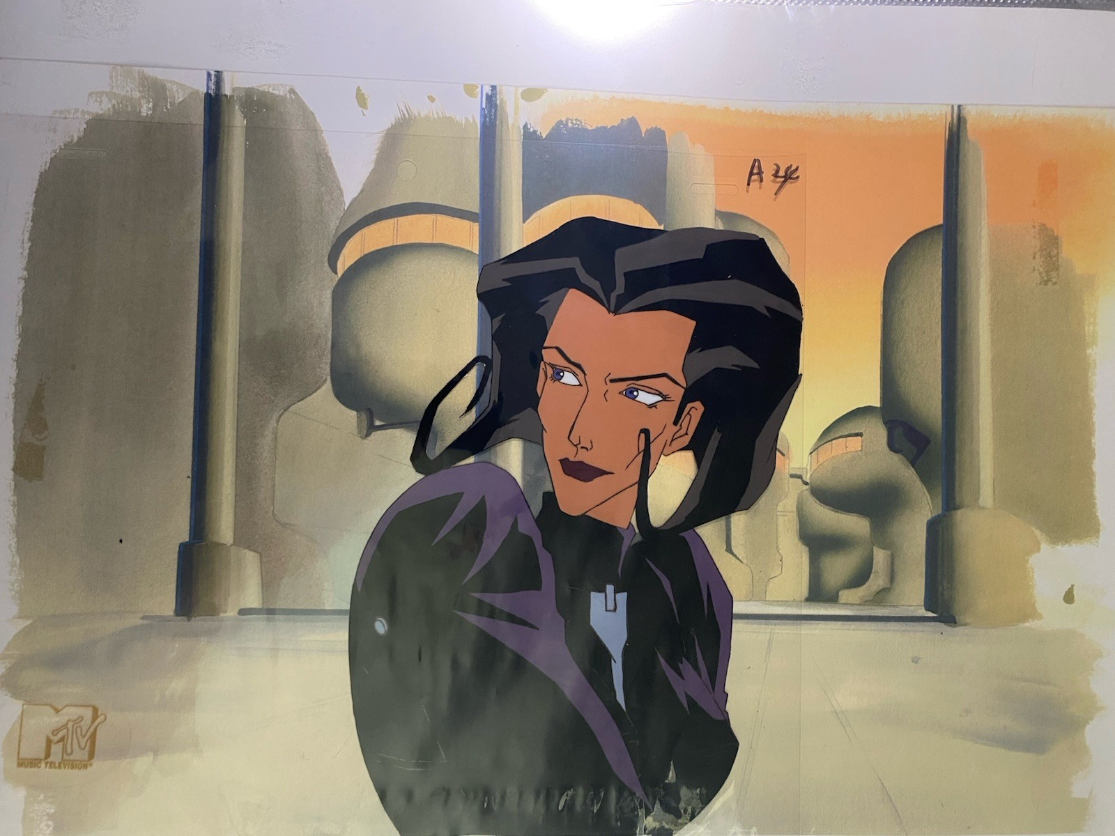 AEON FLUX Original Production Art Animation Cel Peter Chung 1994 MTV COA Anime AEON FLUX Original Production Art Animation Cel Peter Chung 1994 MTV COA Anime