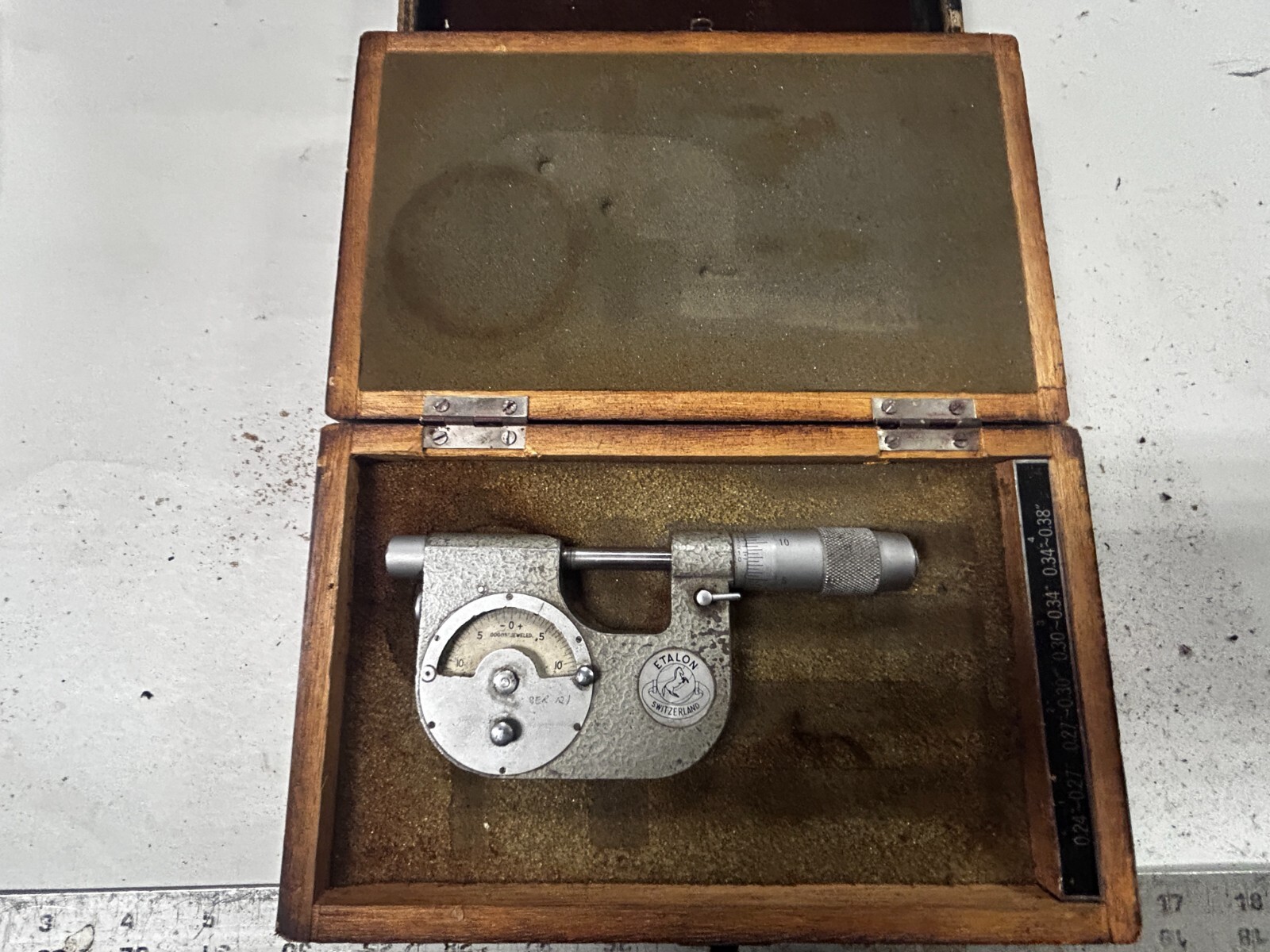 MACHINIST TpCb TOOLS LATHe MILL Etalon Swiss Indicating Micrometer Gage MACHINIST TpCb TOOLS LATHe MILL Etalon Swiss Indicating Micrometer Gage
