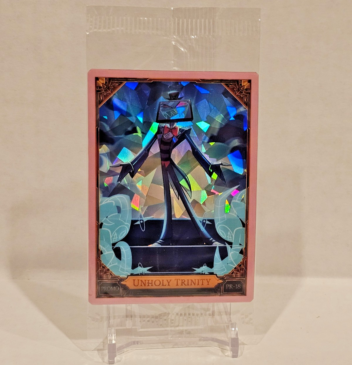 Hazbin Hotel Trading Card UNHOLY TRINITY VOX Cracked Ice Promo 18 - NEW