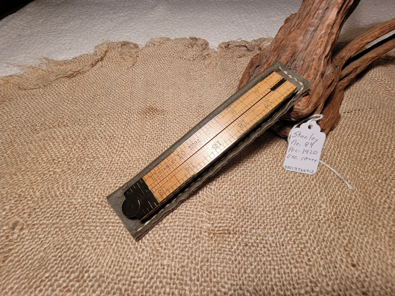 Vintage Antique STANLEY 84 Rule Folding Ruler Pre 1920