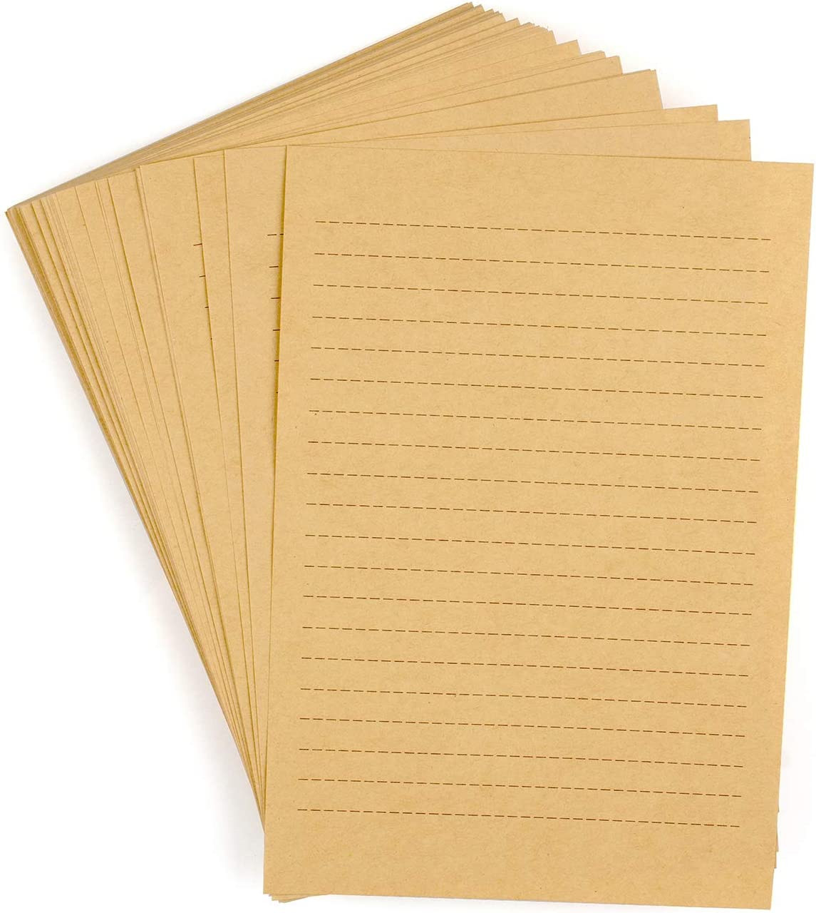 100 Sheets Vintage Kraft Stationary Paper 5.71 X 8.27 Inch, A5 Size 120Gsm Lined 100 Sheets Vintage Kraft Stationary Paper 5.71 X 8.27 Inch, A5 Size 120Gsm Lined