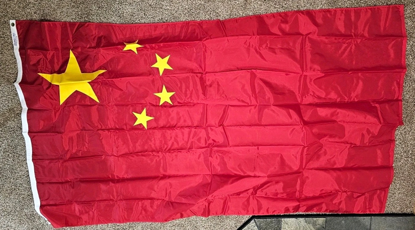 China National Flag Red w/ Yellow Stars 5x8 ft Nylon (In Box) China National Flag Red w/ Yellow Stars 5x8 ft Nylon (In Box)