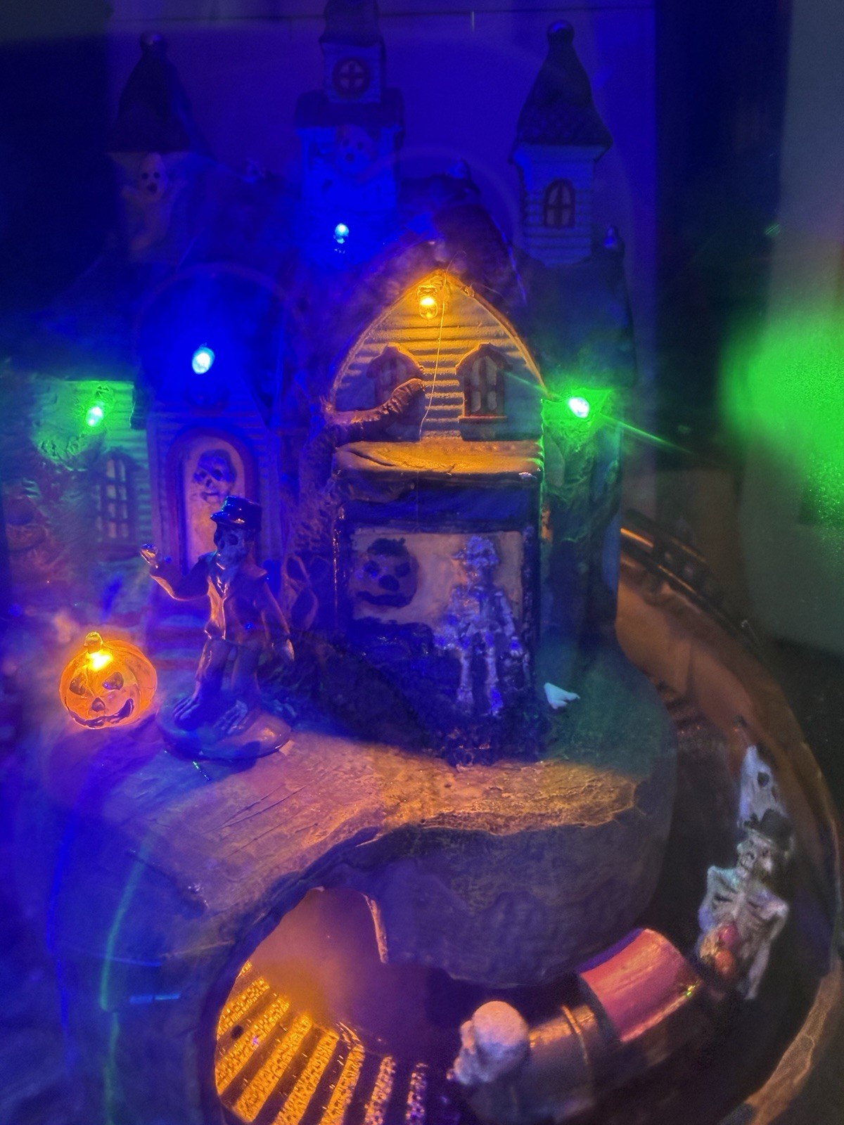 Spooky Hallow Haunted House Station Halloween Village