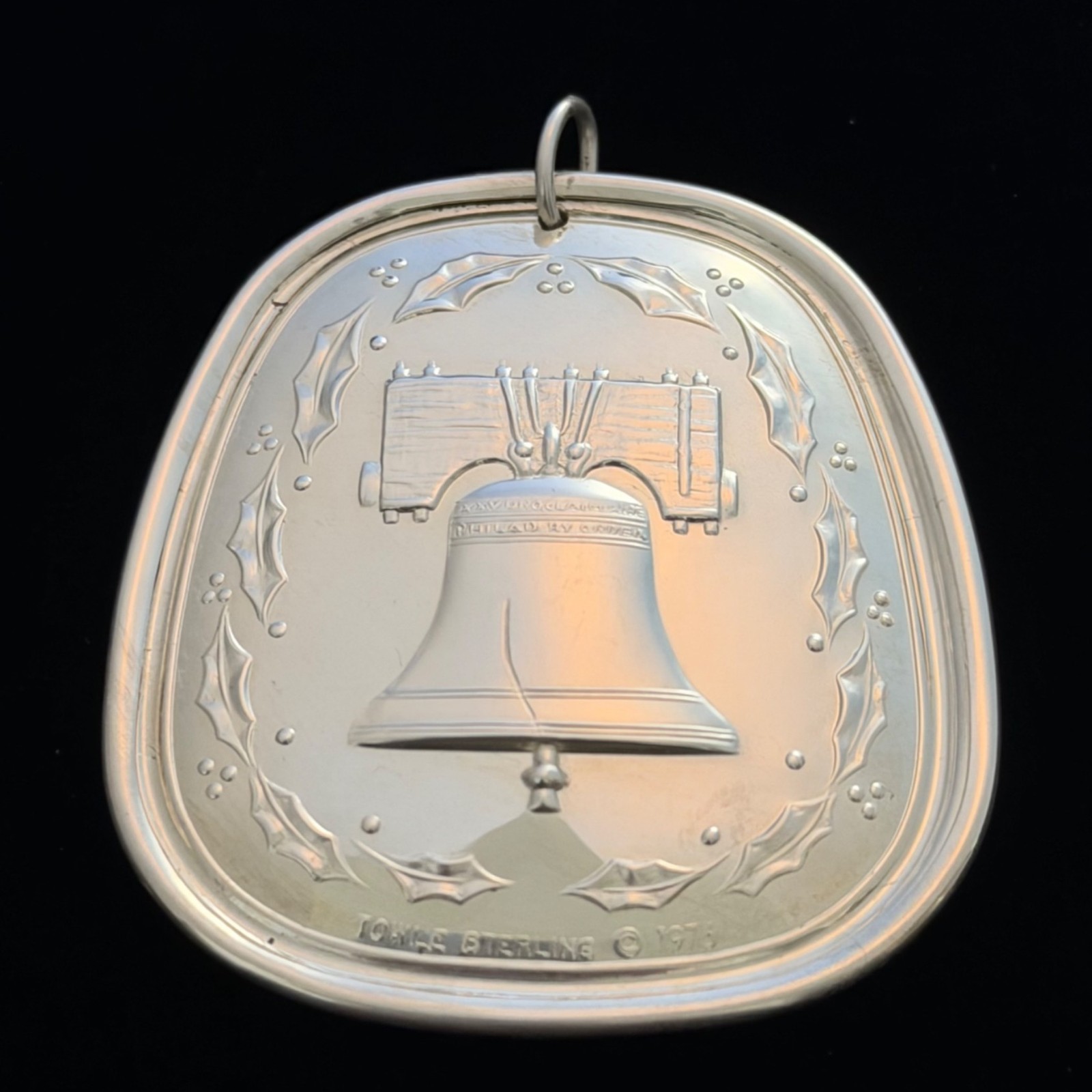 Vintage Towle 1976 Sterling Silver Ornament Liberty Bell 12 Days Christmas Geese