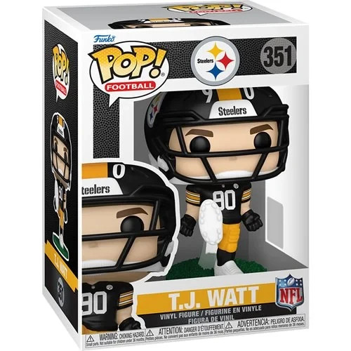 Funko POP T.J. Watt Pittsburgh Steelers 2026 NFL Figure 351 + Protector Funko POP T.J. Watt Pittsburgh Steelers 2026 NFL Figure 351 + Protector
