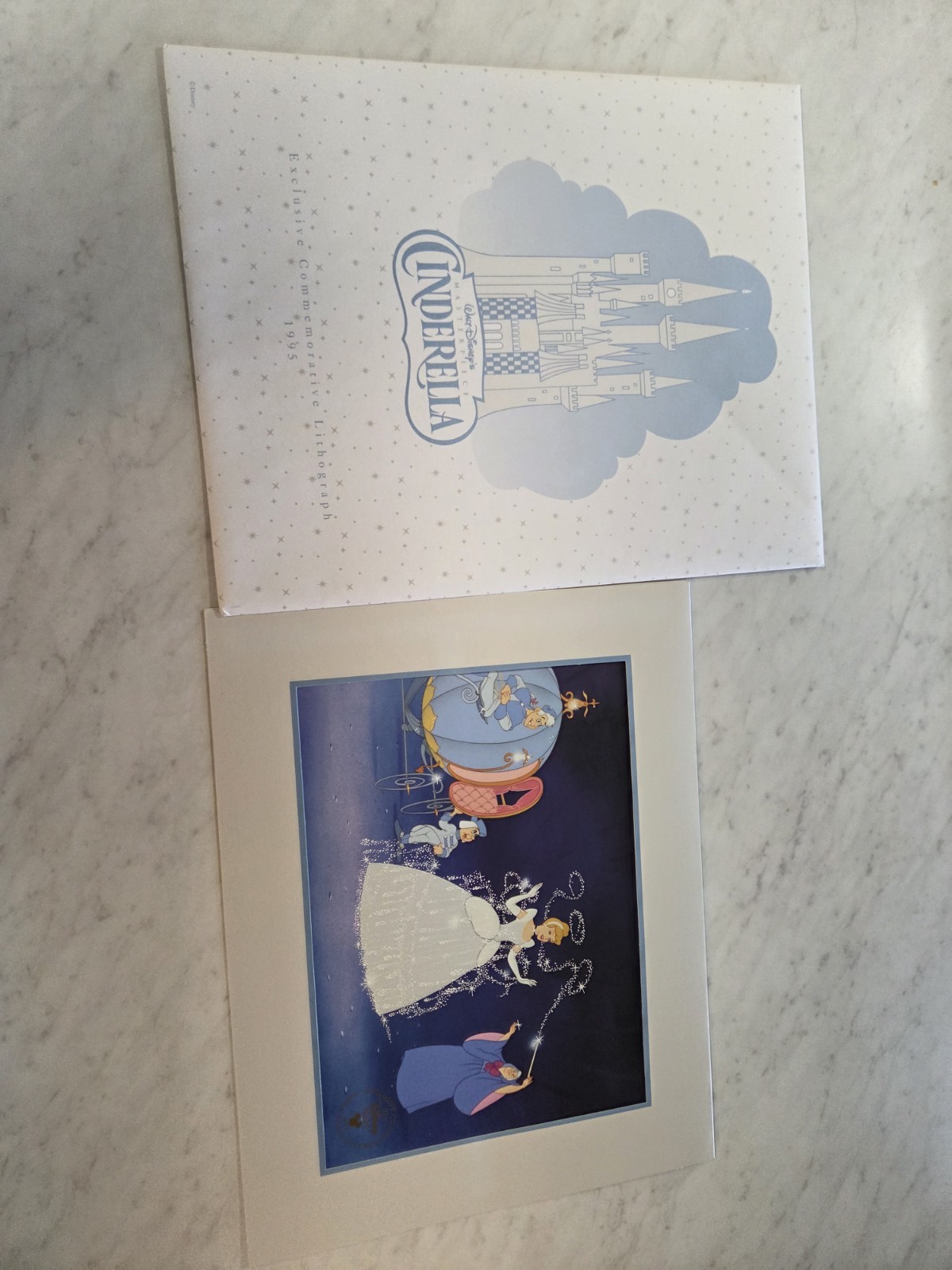 Walt Disney’s Masterpiece Cinderella Exclusive Commemorative Lithograph 1995. Walt Disney’s Masterpiece Cinderella Exclusive Commemorative Lithograph 1995.