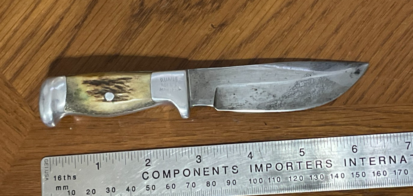 R H Ruana Bonner Montana Custom Made Knife