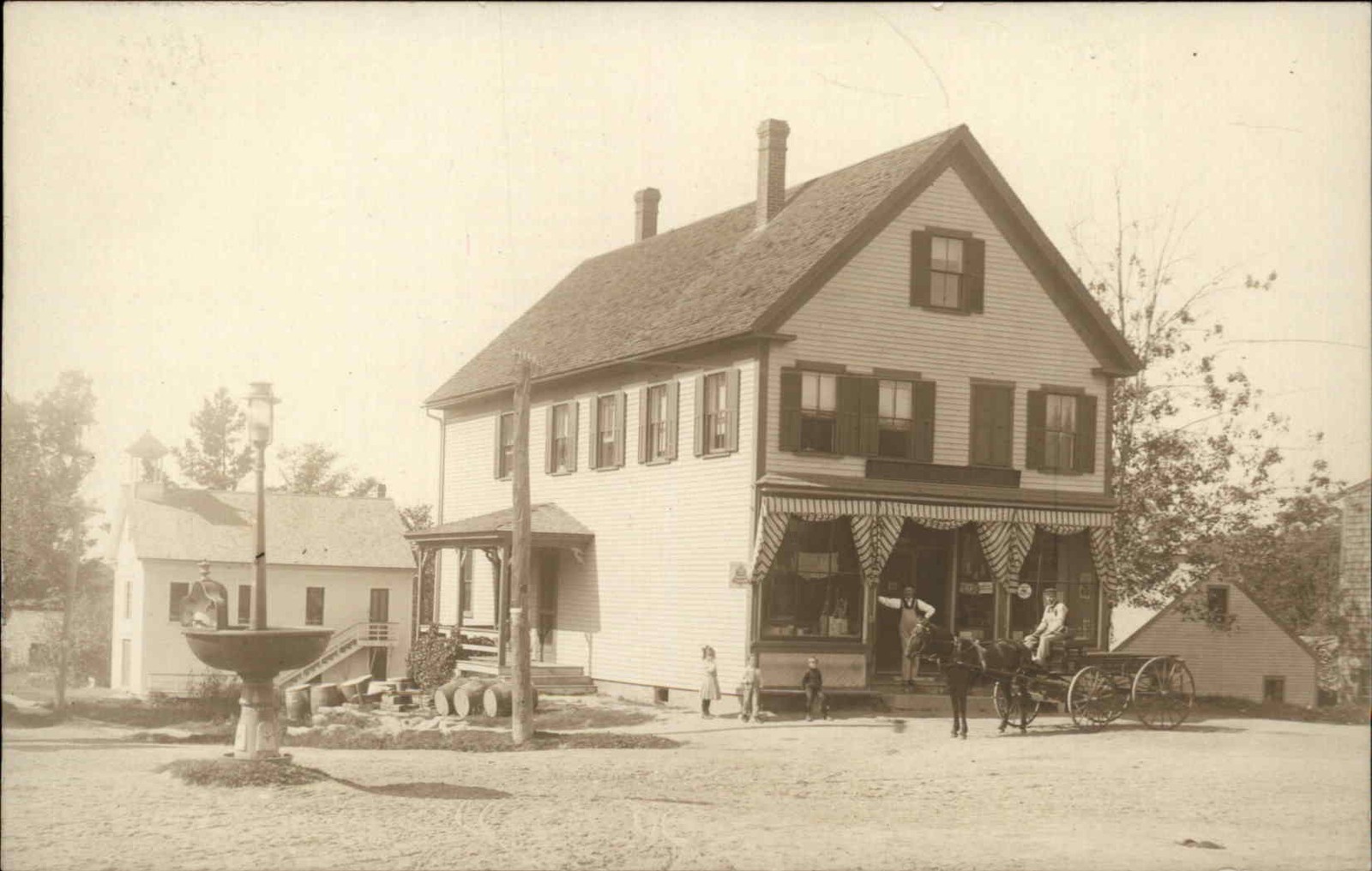 SOUTH WOLFBORO NH Horace Rust Dry Goods COUNTRY STORE RPPC