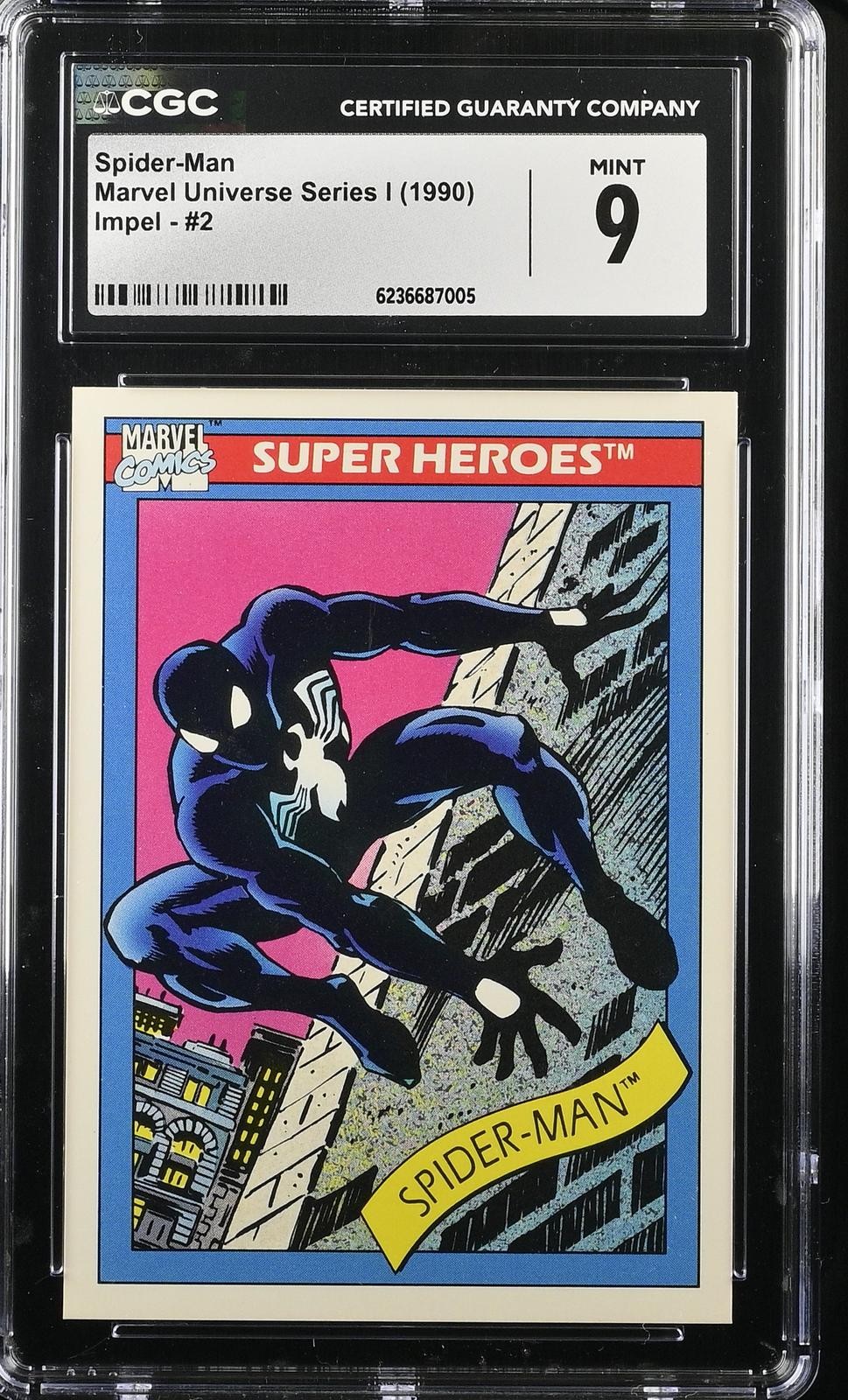 1990 Marvel Universe Series I #2 Spider-Man CGC 9