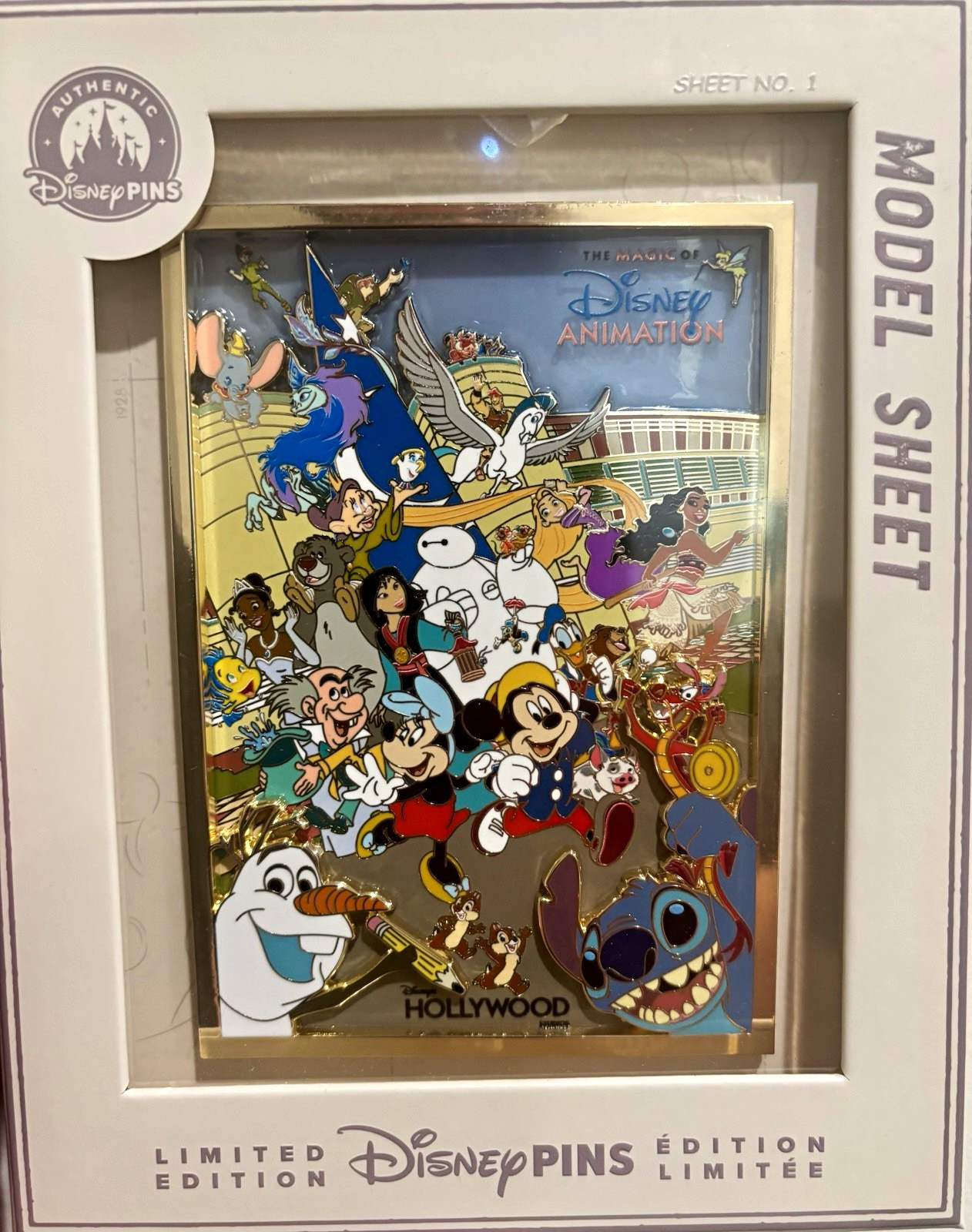 Disney Limited Edition 2000 Model Sheet No. 1 Hollywood Single Pin Disney Limited Edition 2000 Model Sheet No. 1 Hollywood Single Pin