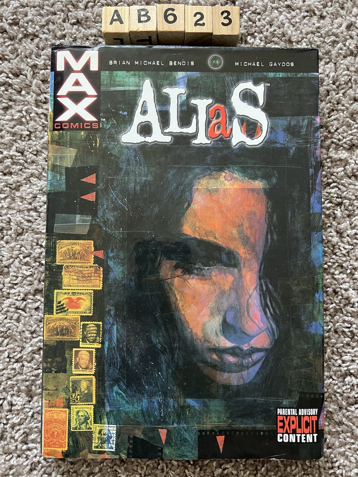 ALIAS Max Deluxe Hardcover Brian Michael Bendis #1-9 Marvel Damaged Dustcover