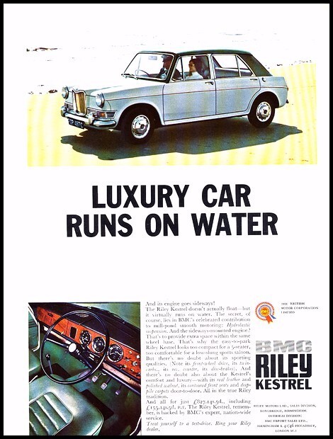 1967 BMC Riley Kestrel UK Vintage Advertisement Print Art Car Ad D130 1967 BMC Riley Kestrel UK Vintage Advertisement Print Art Car Ad D130