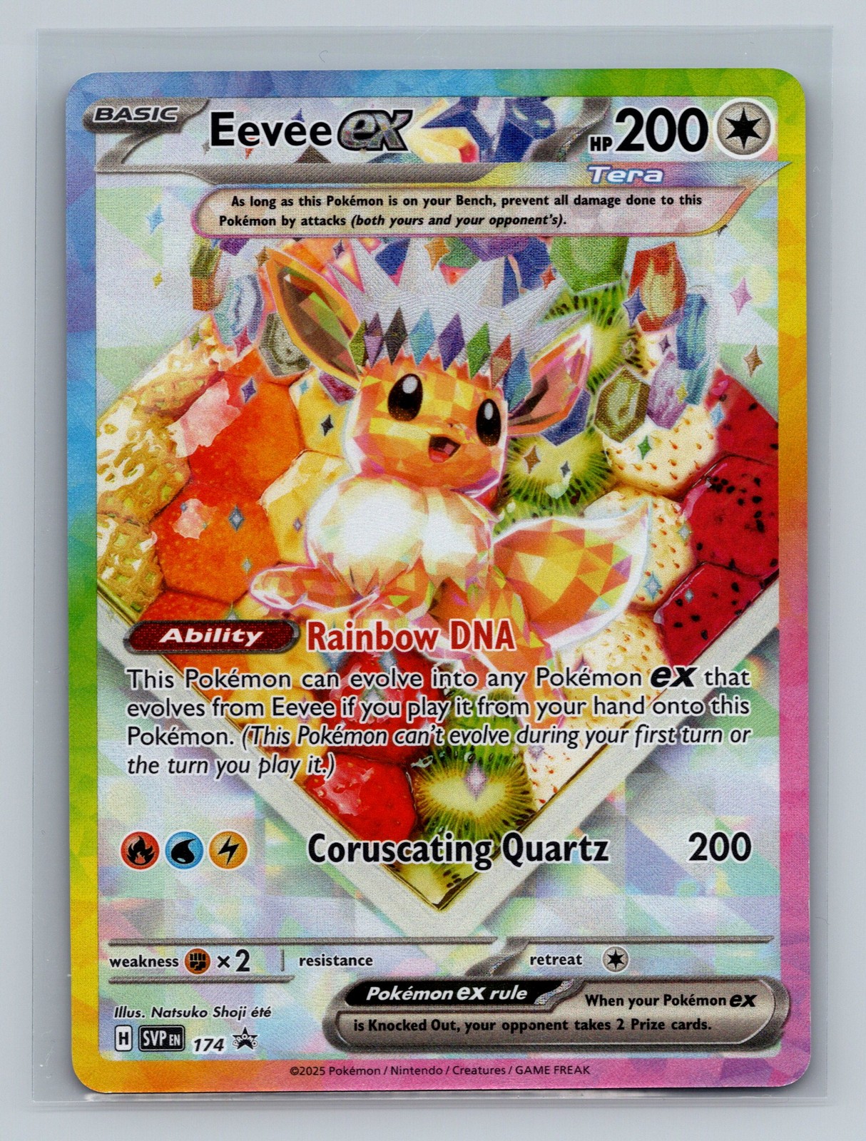 2025 Pokémon SVP Black Star Promos Eevee ex #SVP174