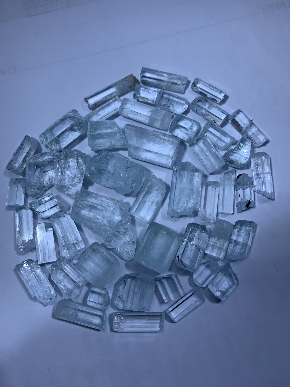 70-Grms_ Faceted BEYRAL Var Aquamarine Rough Lot from Shigar Valley ,Pakistan’
