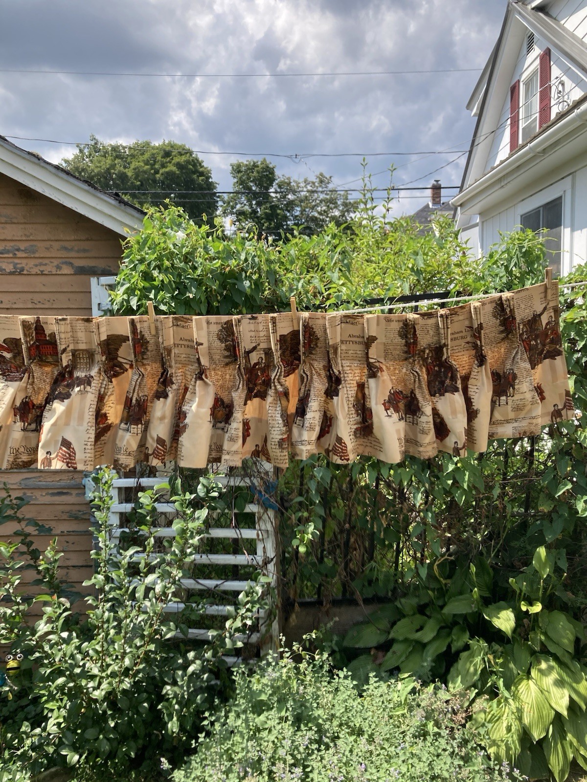 Vintage Declaration of Independence Bosporus Toile Valance