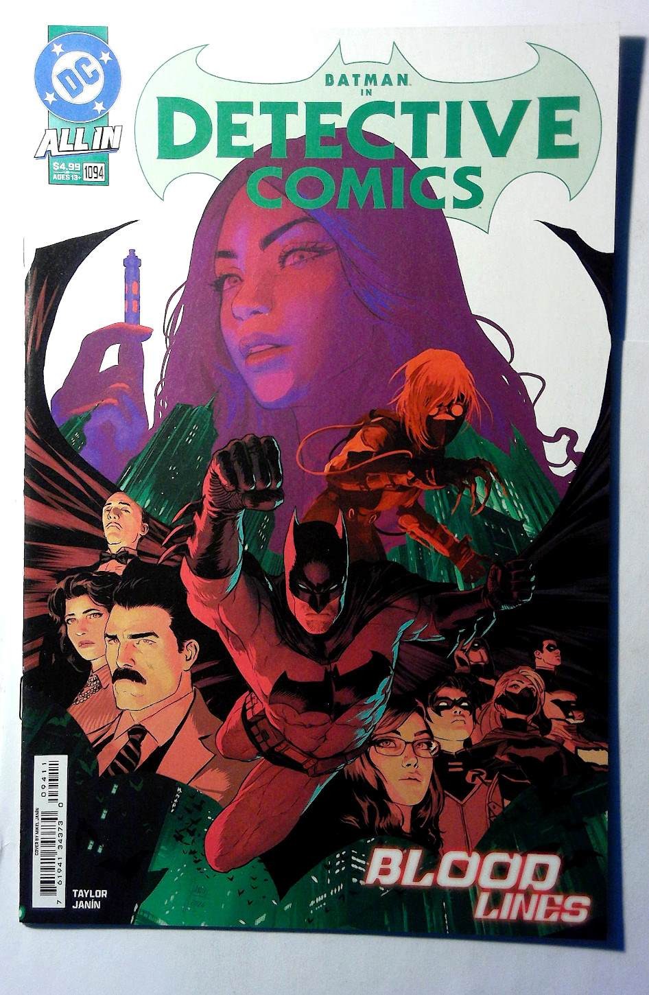 Detective Comics #1094 (2025) DC Comics 9.4 NM Batman 1st Print Comic Book Detective Comics #1094 (2025) DC Comics 9.4 NM Batman 1st Print Comic Book