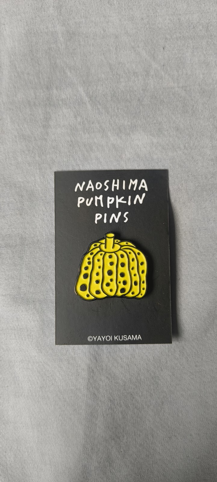 Yayoi Kusama Yellow Pumpkin Pin Naoshima LIMITED RARE JAPAN