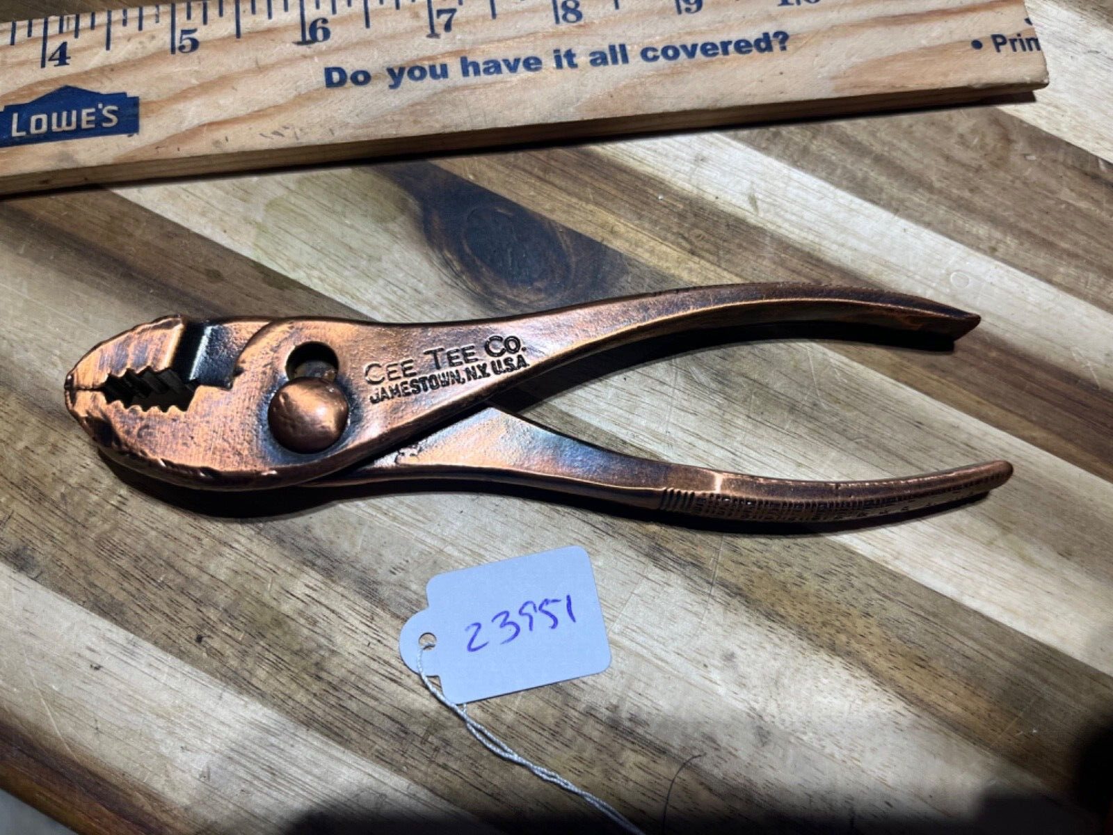 Vintage Rare Cee Tee Co. Jamestown NY pliers (23951) Vintage Rare Cee Tee Co. Jamestown NY pliers (23951)