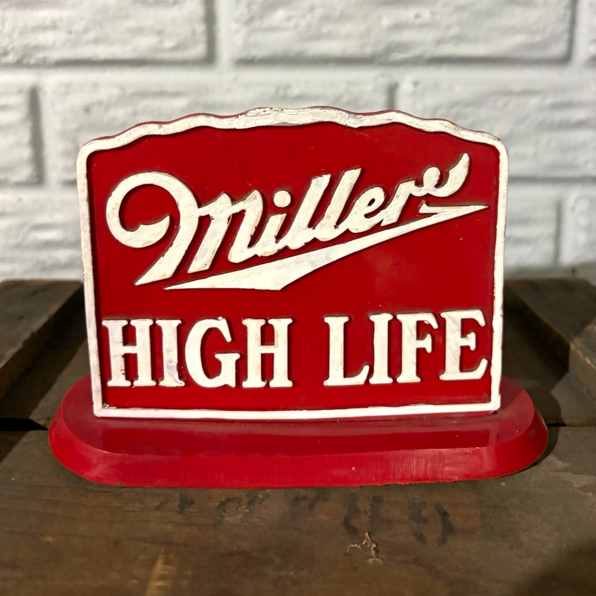 Miller High Life Tabletop/Countertop Sign Breweriana Advertising beer 1940s Miller High Life Tabletop/Countertop Sign Breweriana Advertising beer 1940s