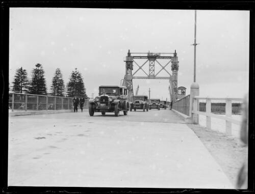 Cars travelling over the Cook\'s River Bridge, NSW, ca 1920s Old Historic Photo Cars travelling over the Cook\'s River Bridge, NSW, ca 1920s Old Historic Photo