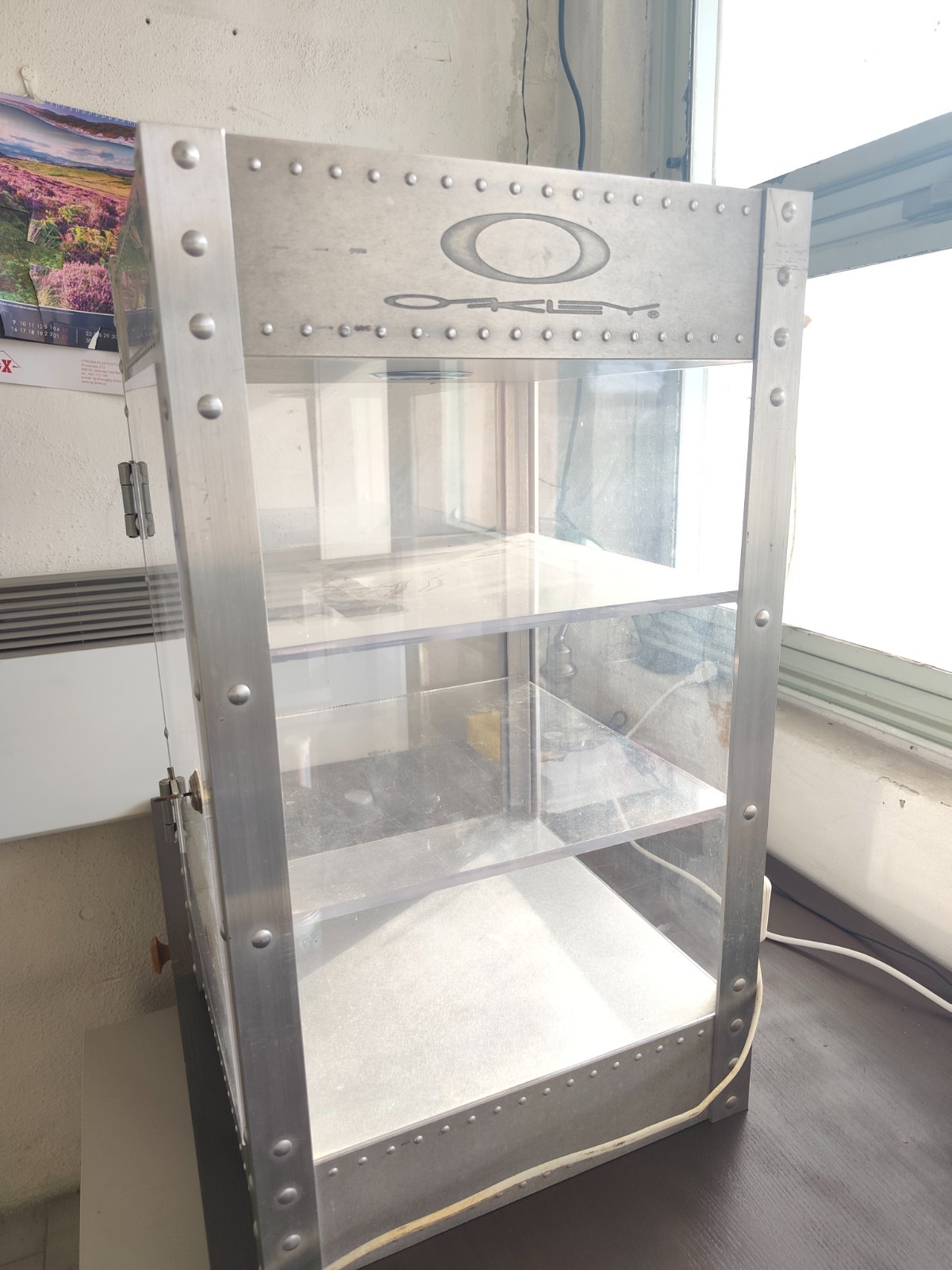 Vintage Oakley Display Case Riveted Aluminum Vintage Oakley Display Case Riveted Aluminum