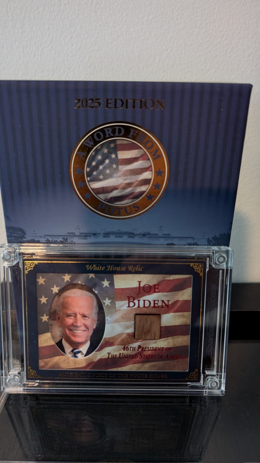 An Ultimate Modern Presidential Piece: Joe Biden White House Wood Relic Card An Ultimate Modern Presidential Piece: Joe Biden White House Wood Relic Card