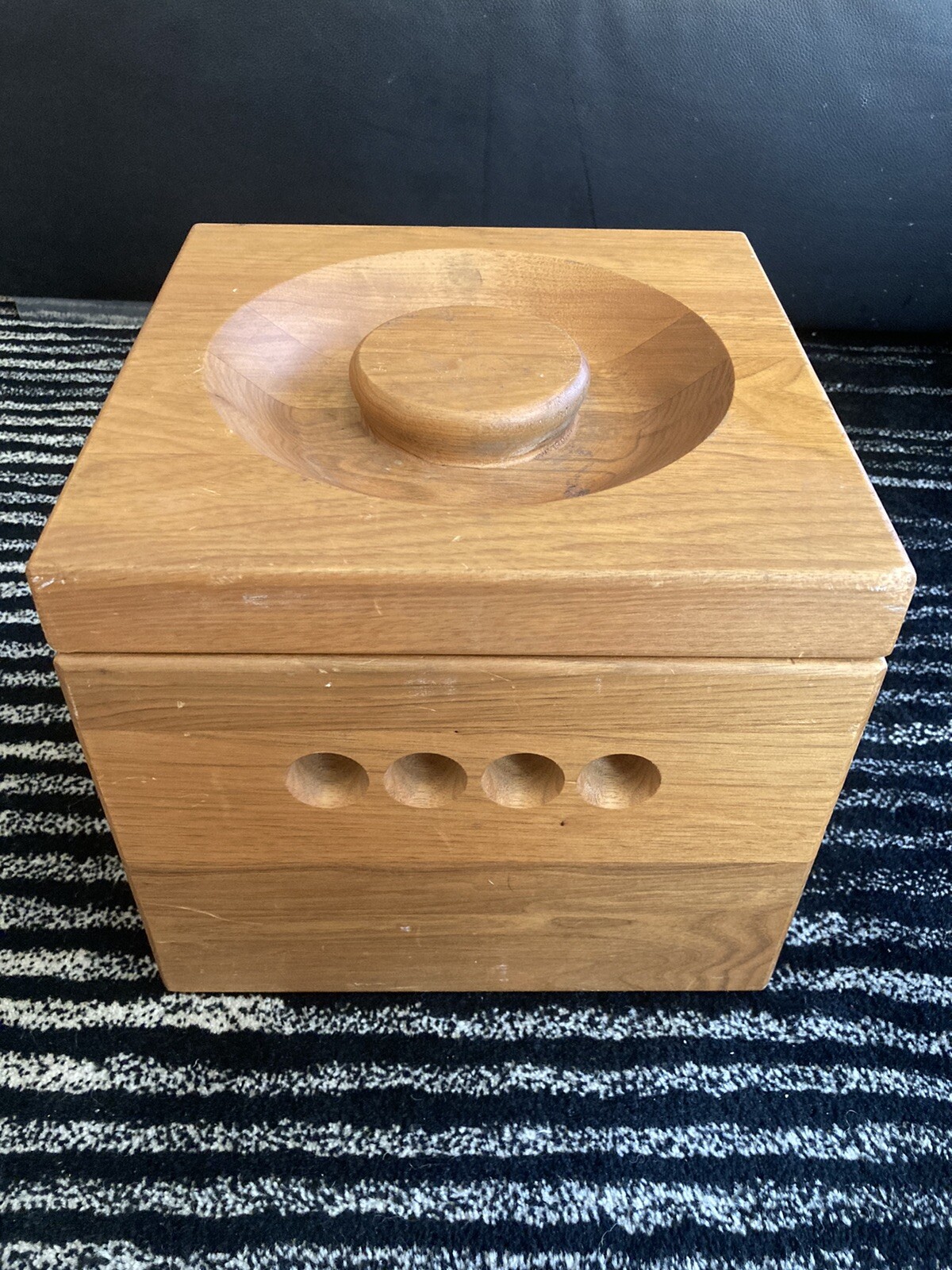 Vintage MCM J K Adam’s Teak Ice Bucket Vermont