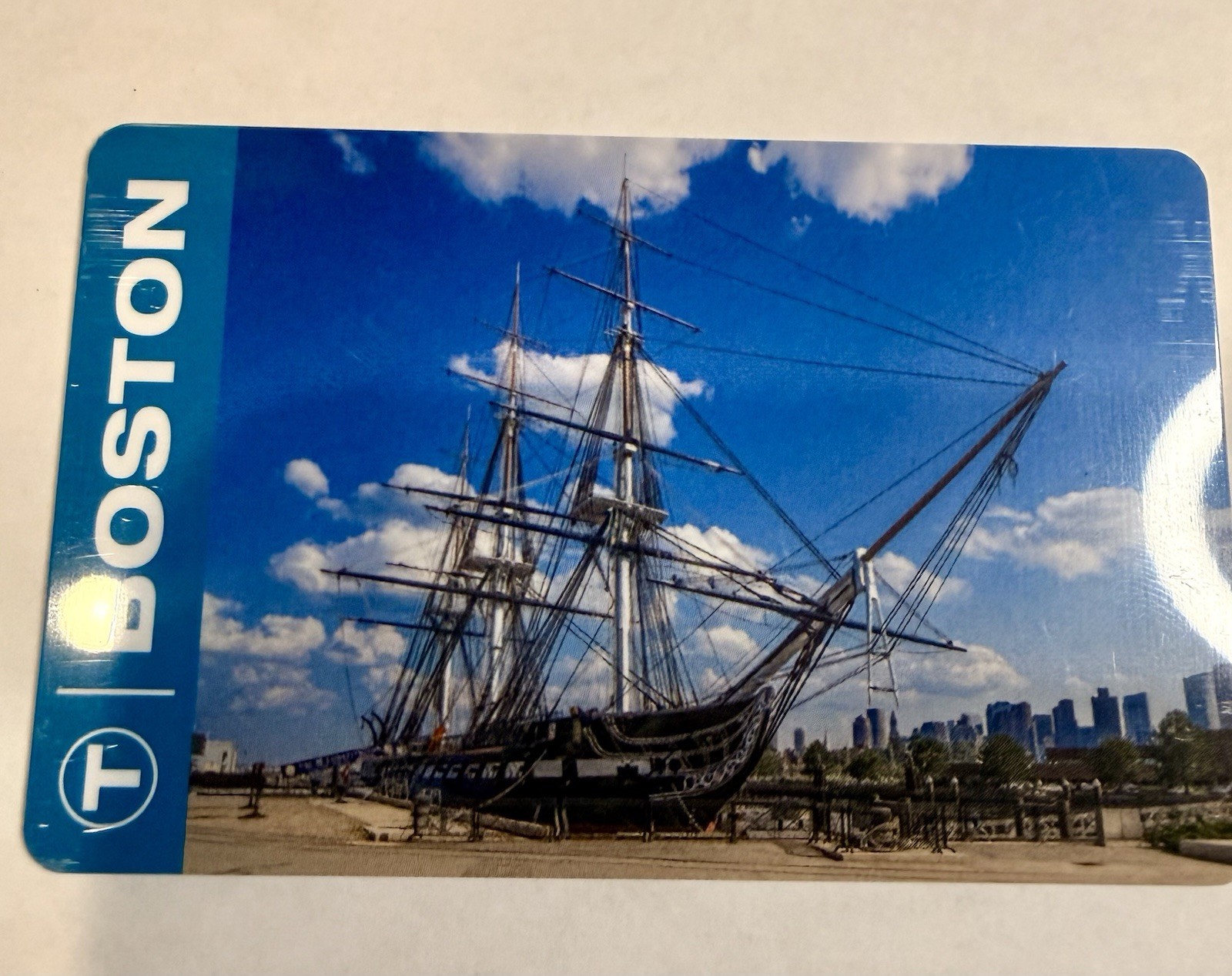 MBTA BLUE LINE CHARLIECARD USS Constitution Train Limited Edition Boston 250 MBTA BLUE LINE CHARLIECARD USS Constitution Train Limited Edition Boston 250