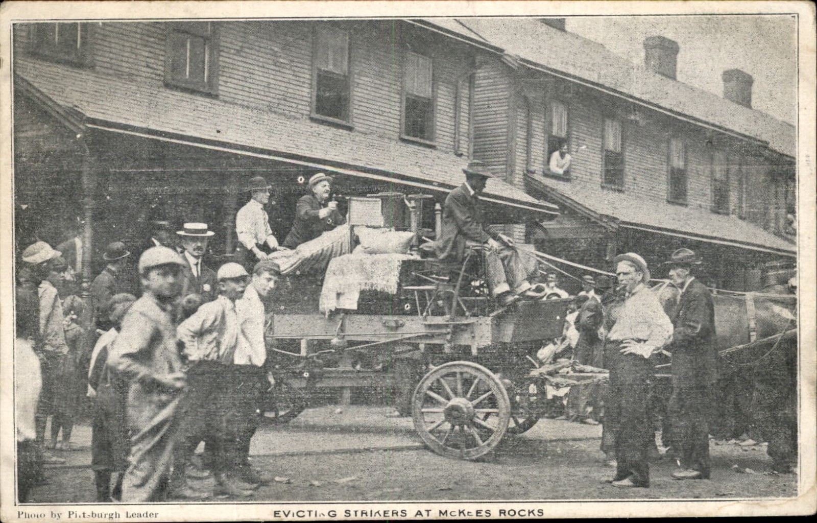 McKees Rocks PA Pressed Steel Car Co.'s Strike c1900s-10s Vintage Postcard bhn McKees Rocks PA Pressed Steel Car Co.'s Strike c1900s-10s Vintage Postcard bhn