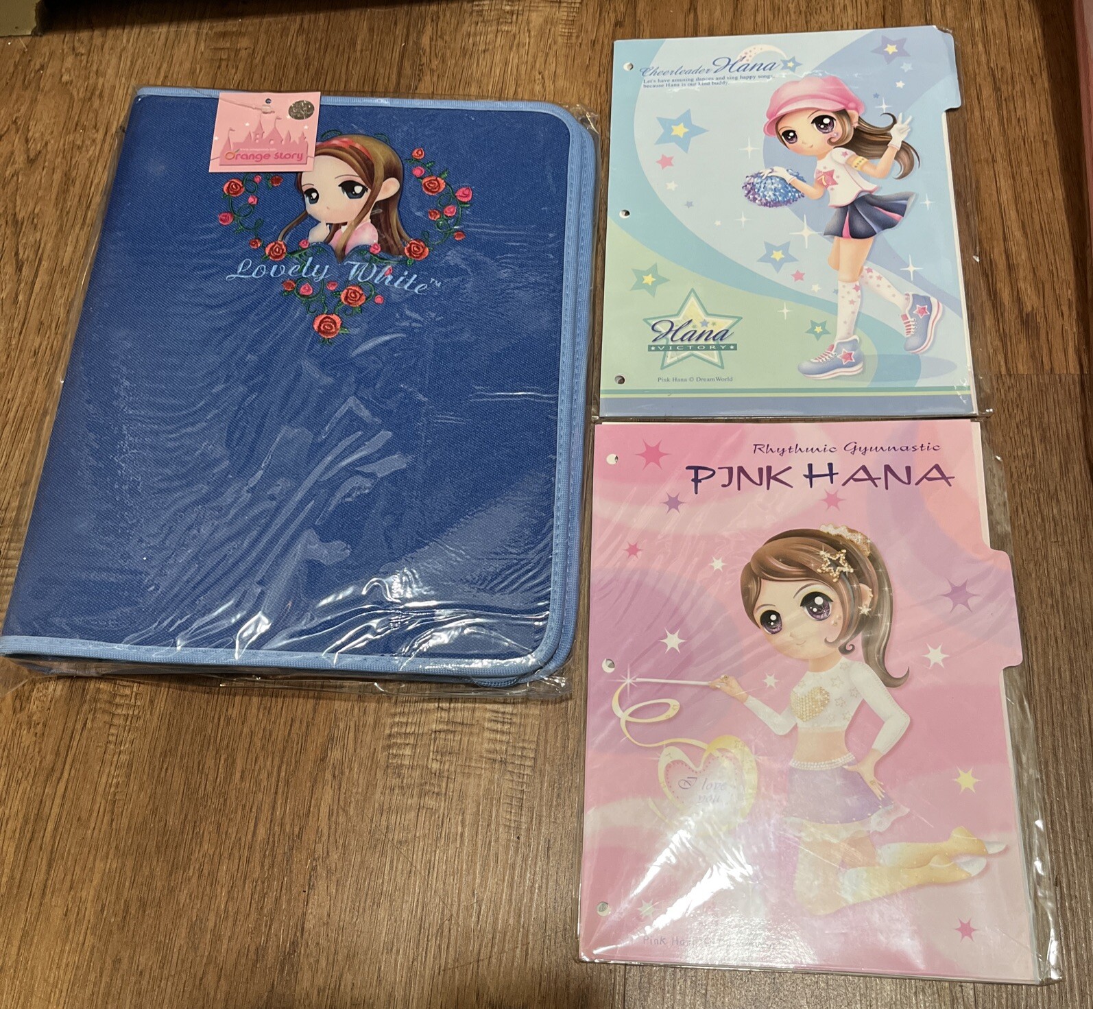 1-Orange Story Dreamworld Lovely White 3 Ring Binder & Refills New Sealed Blue
