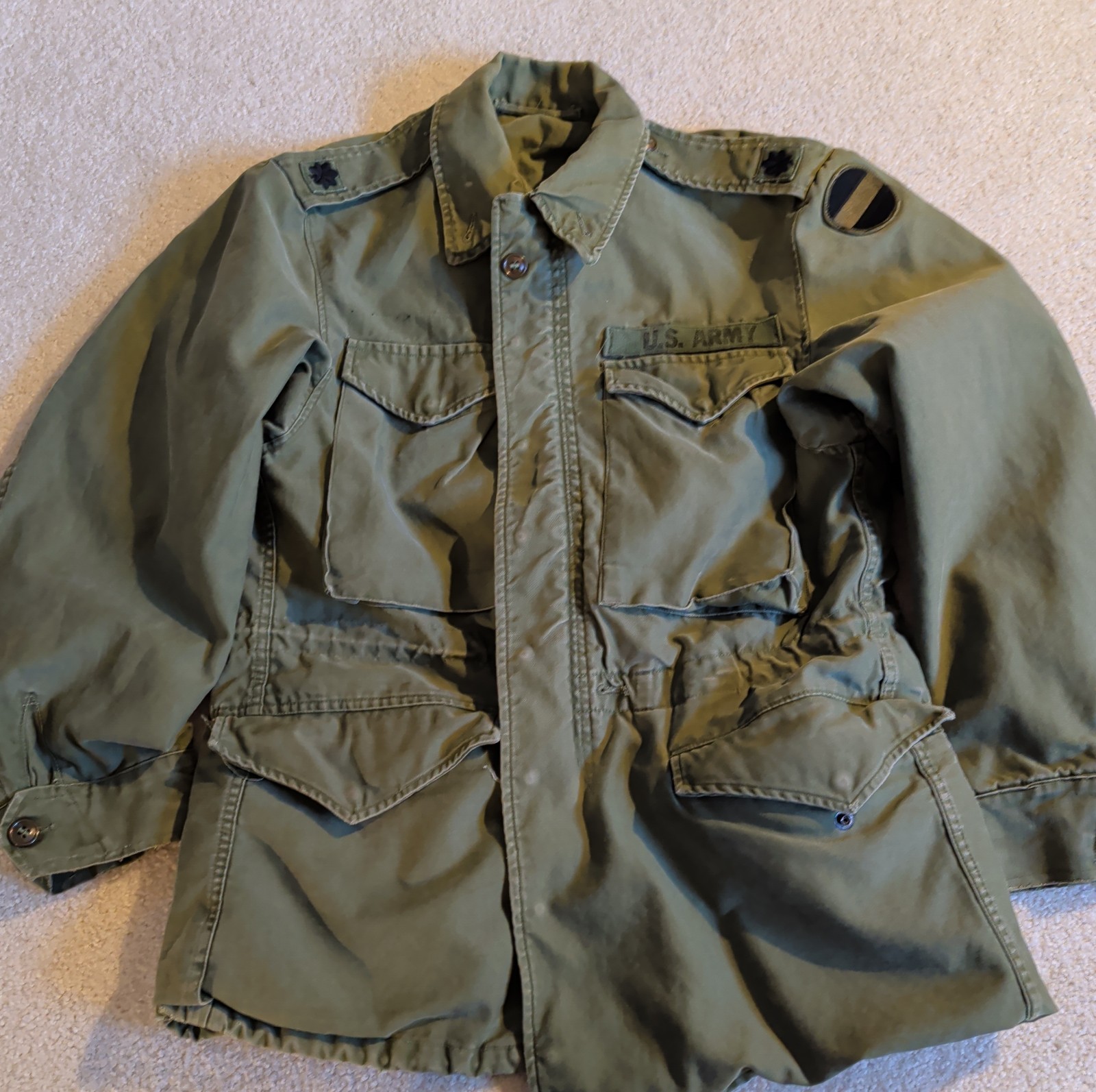 Vintage Korea M-1951 M51 Field Jacket Coat Shell OG-107 Small Regular Mens 