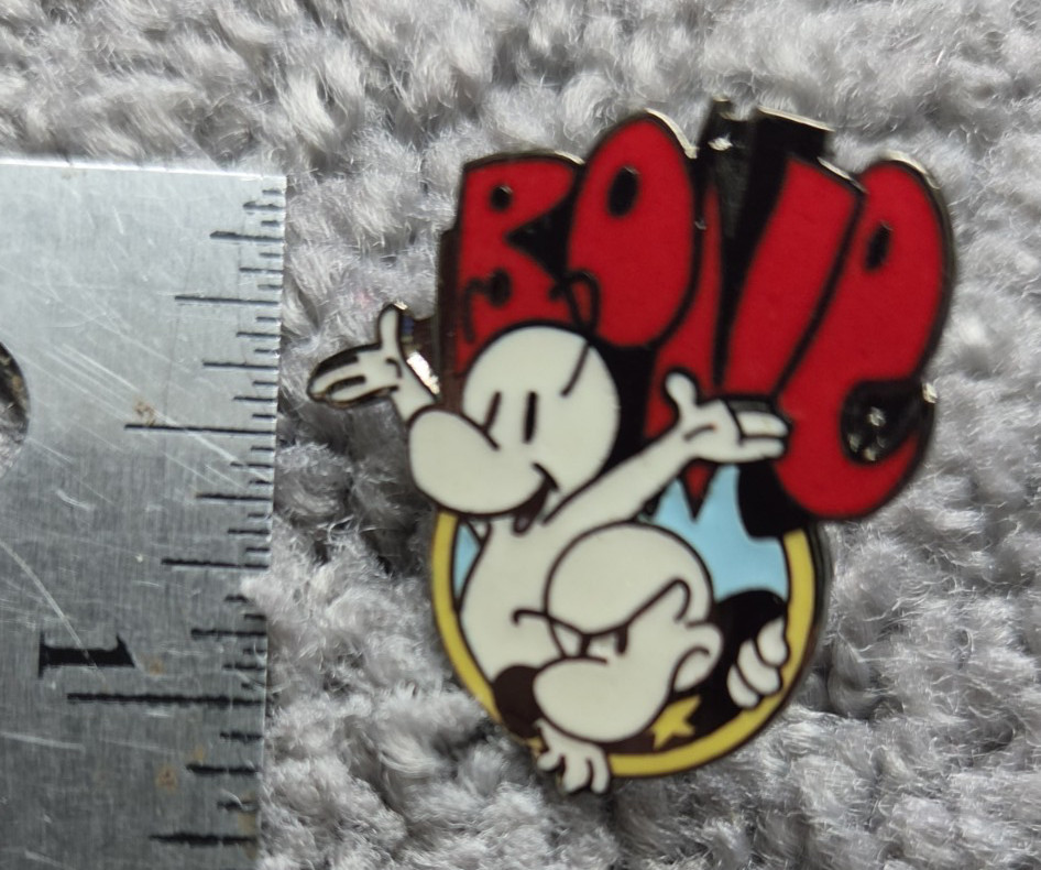 VTG NEW 1992 PLANET STUDIOS JEFF SMITH BONE ENAMEL PIN PINBACK TIE LAPEL