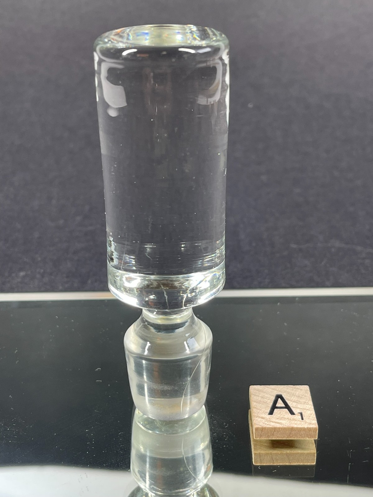 Vintage Glass Bottle Stopper Decanter Topper Replacement Clear Crystal U Choose