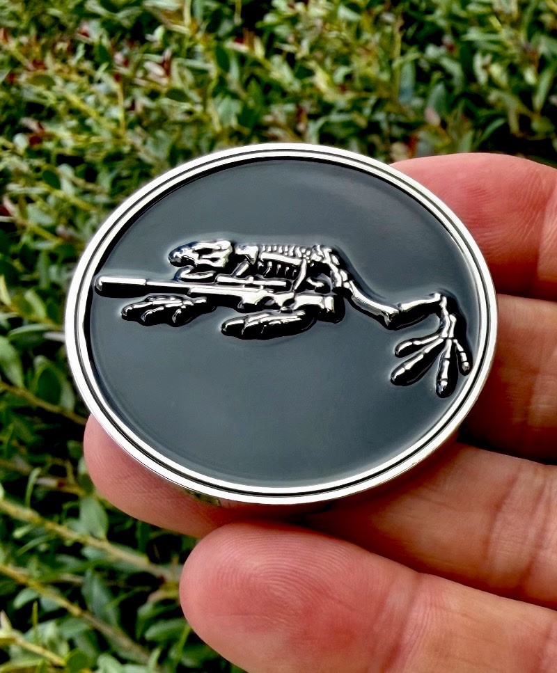 Navy Seal Team 6 VI Six Bone Skeleton Frog Seals Sniper Rifle NSW Challenge Coin Navy Seal Team 6 VI Six Bone Skeleton Frog Seals Sniper Rifle NSW Challenge Coin
