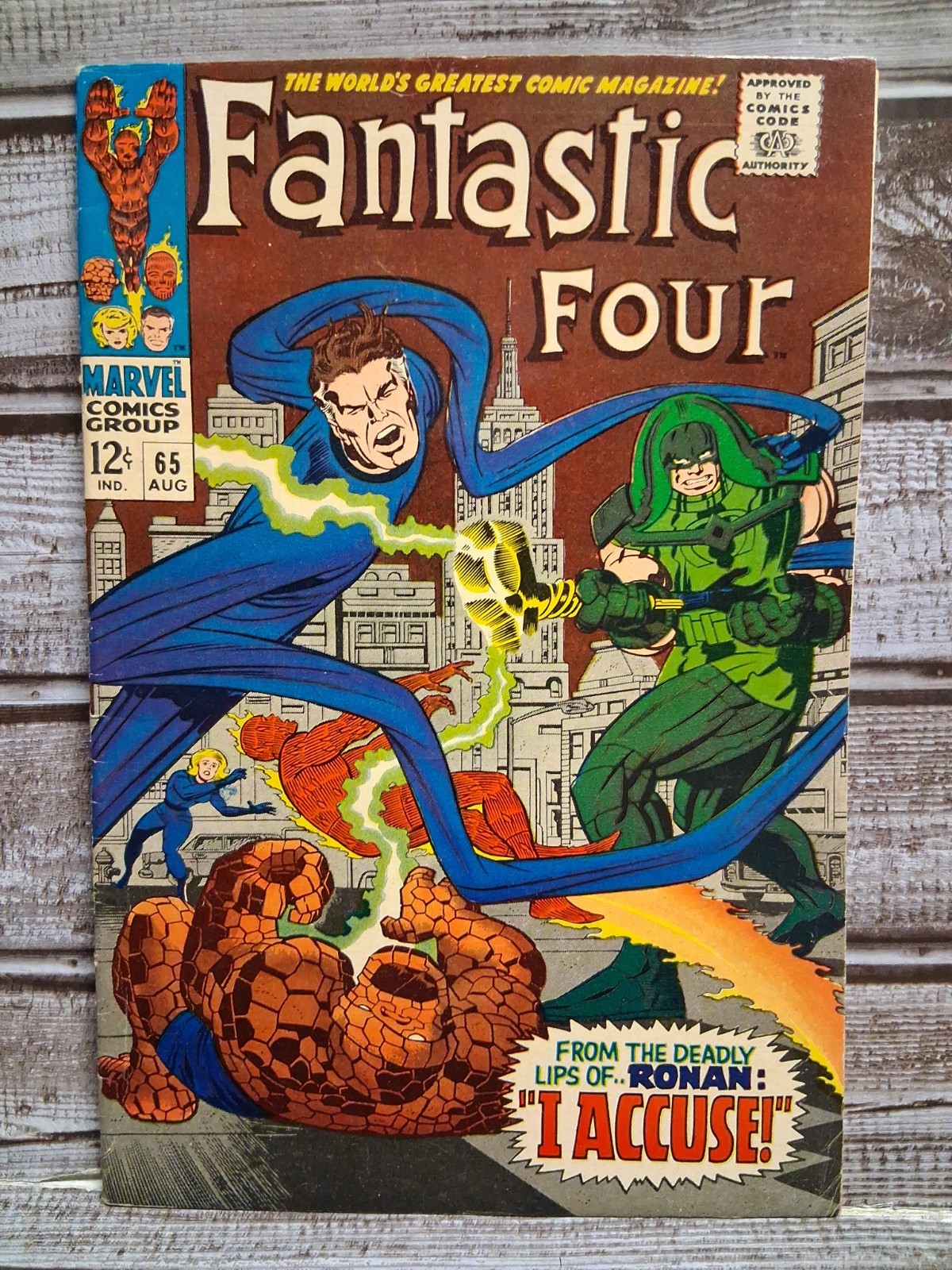 Fantastic Four #65 1967 1st App. of Ronan the Accuser Marvel Comics Silver Age 