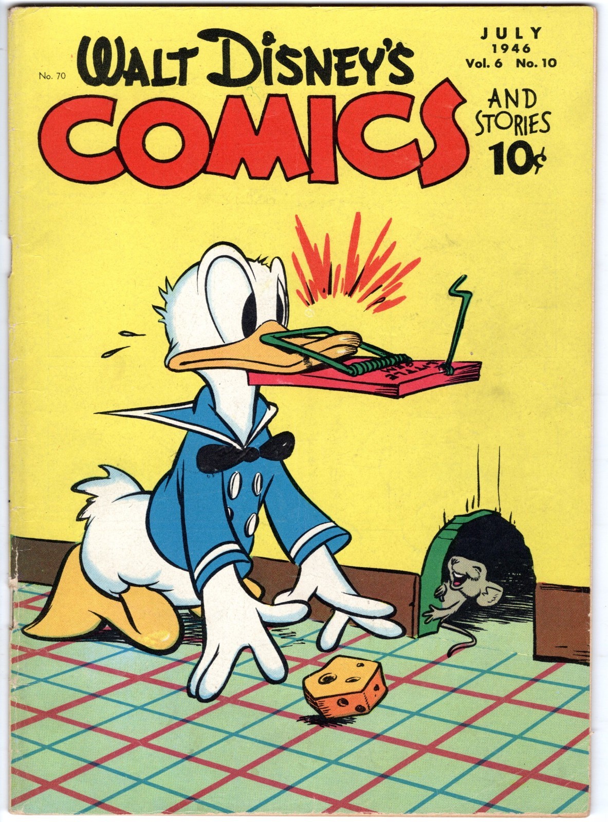 Walt Disney's COMICS & STORIES #70 Donald Duck by Carl Barks  1946  VERY FINE+