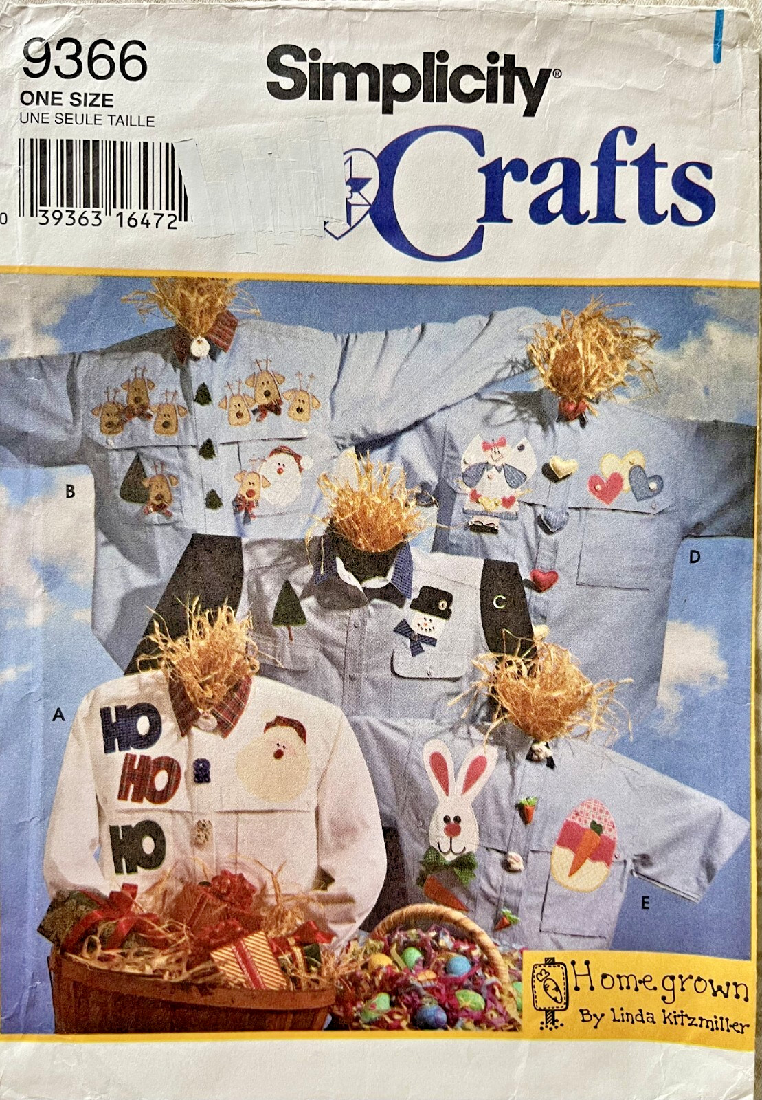 1990's Simplicity Appliques Pattern 9366 UNCUT