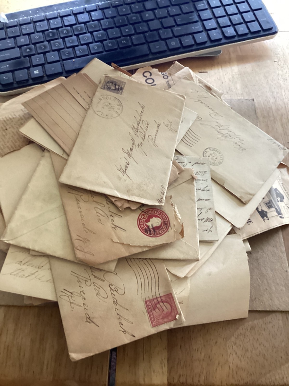 large col of WW1 letters plus.1917-1921.sent to Riverside NJ Mil bases,Hawaii,De large col of WW1 letters plus.1917-1921.sent to Riverside NJ Mil bases,Hawaii,De
